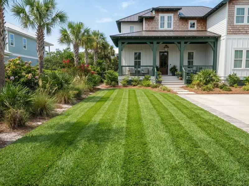 Lush weed-free lawn in Lush weed-free lawn in