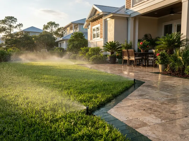 Efficient coastal irrigation system installation Efficient coastal irrigation system installation