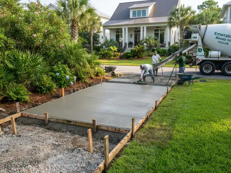Concrete site prep in Concrete site prep in